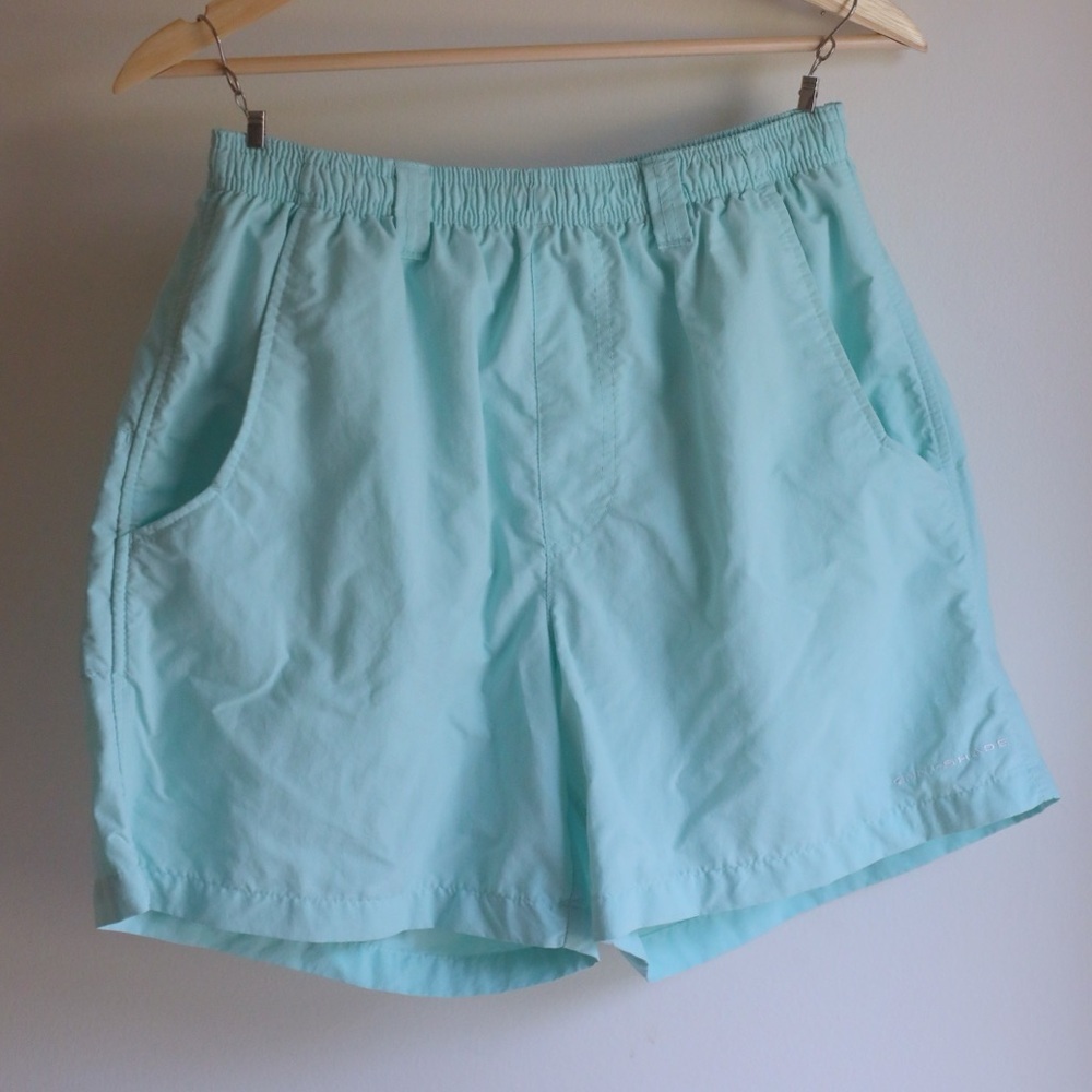 Women’s Columbia PFG Omni-Shade Fishing Shorts Seafoam Green Size S/6